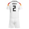 Original Trikotsatz Deutschland Antonio Rudiger 2 Heimtrikot EURO 2024 Für Kinder